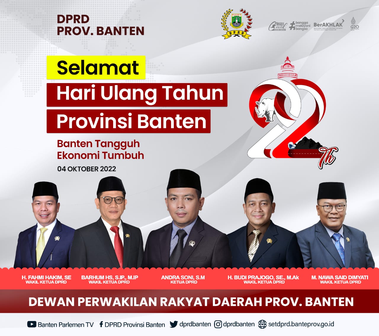Hari Ulang Tahun Provinsi Banten Ke-22